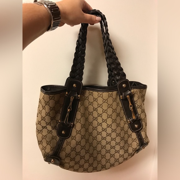 Gucci GG Canvas Medium Pelham Shoulder Bag - Picture 1 of 11